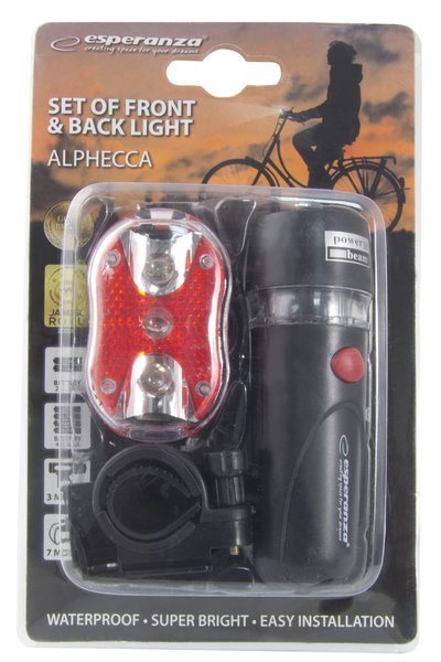 Set lumini bicicleta Esperanza fata spate LED-uri